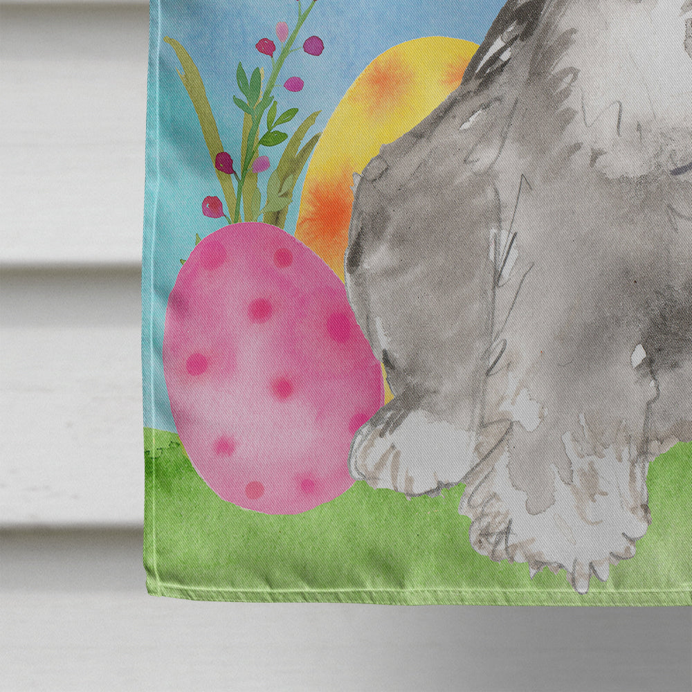 Easter Eggs Schnauzer #2 House Flag 28x40 Porch Sleeve Pole Decorative Outside Yard Banner Artwork Wall Hanging, Polyester