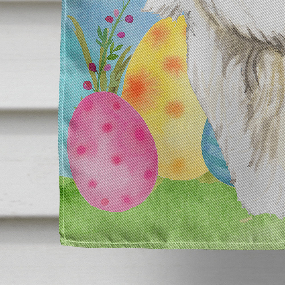 Easter Eggs Maltese House Flag 28x40 Porch Sleeve Pole Decorative Outside Yard Banner Artwork Wall Hanging, Polyester