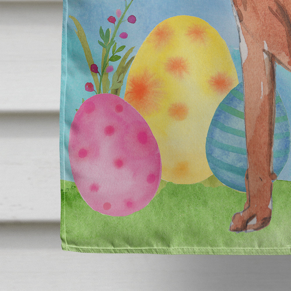 Easter Eggs Vizsla House Flag 28x40 Porch Sleeve Pole Decorative Outside Yard Banner Artwork Wall Hanging, Polyester