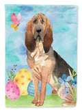 Easter Eggs Bloodhound House Flag 28x40 Porch Sleeve Pole Decorative Outside Yard Banner Artwork Wall Hanging, Polyester