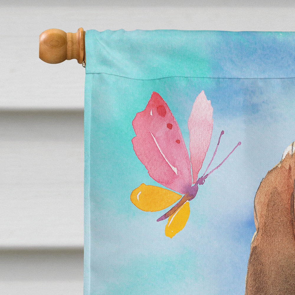 Easter Eggs Bloodhound House Flag 28x40 Porch Sleeve Pole Decorative Outside Yard Banner Artwork Wall Hanging, Polyester
