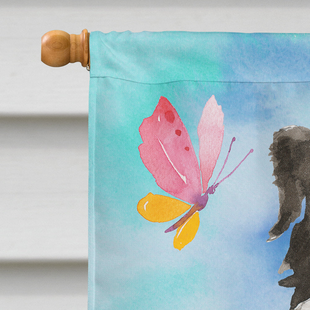 Easter Eggs Bernese Mountain Dog House Flag 28x40 Porch Sleeve Pole Decorative Outside Yard Banner Artwork Wall Hanging, Polyester