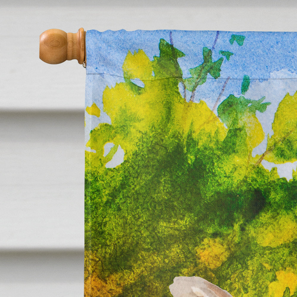 Fall Chihuahua House Flag 28x40 Porch Sleeve Pole Decorative Outside Yard Banner Artwork Wall Hanging, Polyester