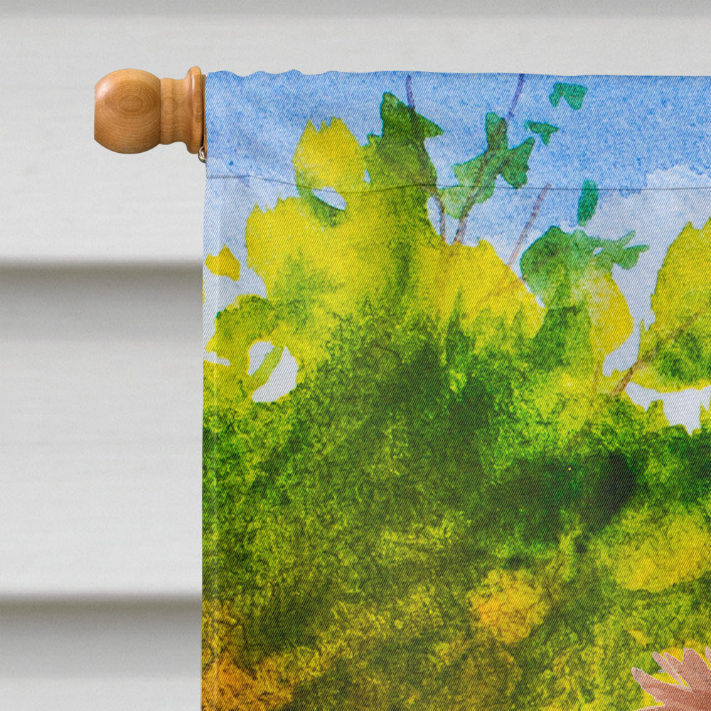 Fall Blenheim Cavalier Spaniel House Flag 28x40 Porch Sleeve Pole Decorative Outside Yard Banner Artwork Wall Hanging, Polyester