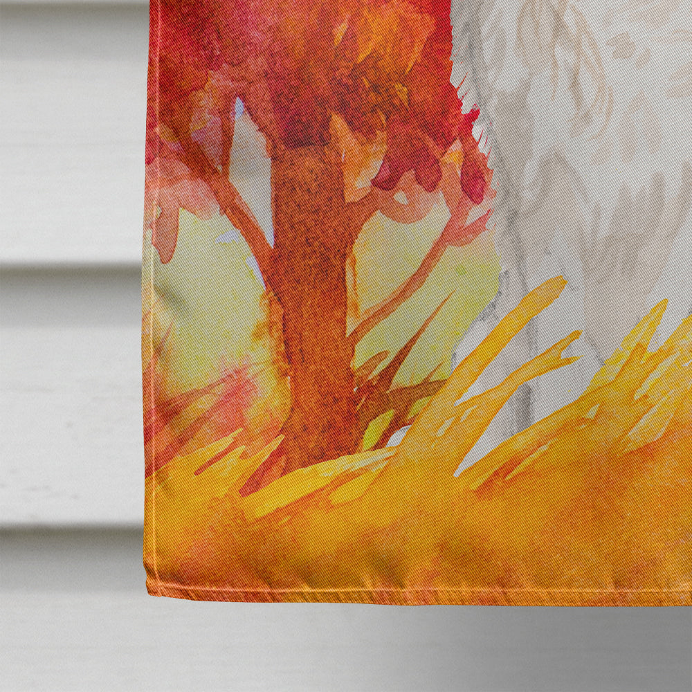 Fall Blenheim Cavalier Spaniel House Flag 28x40 Porch Sleeve Pole Decorative Outside Yard Banner Artwork Wall Hanging, Polyester