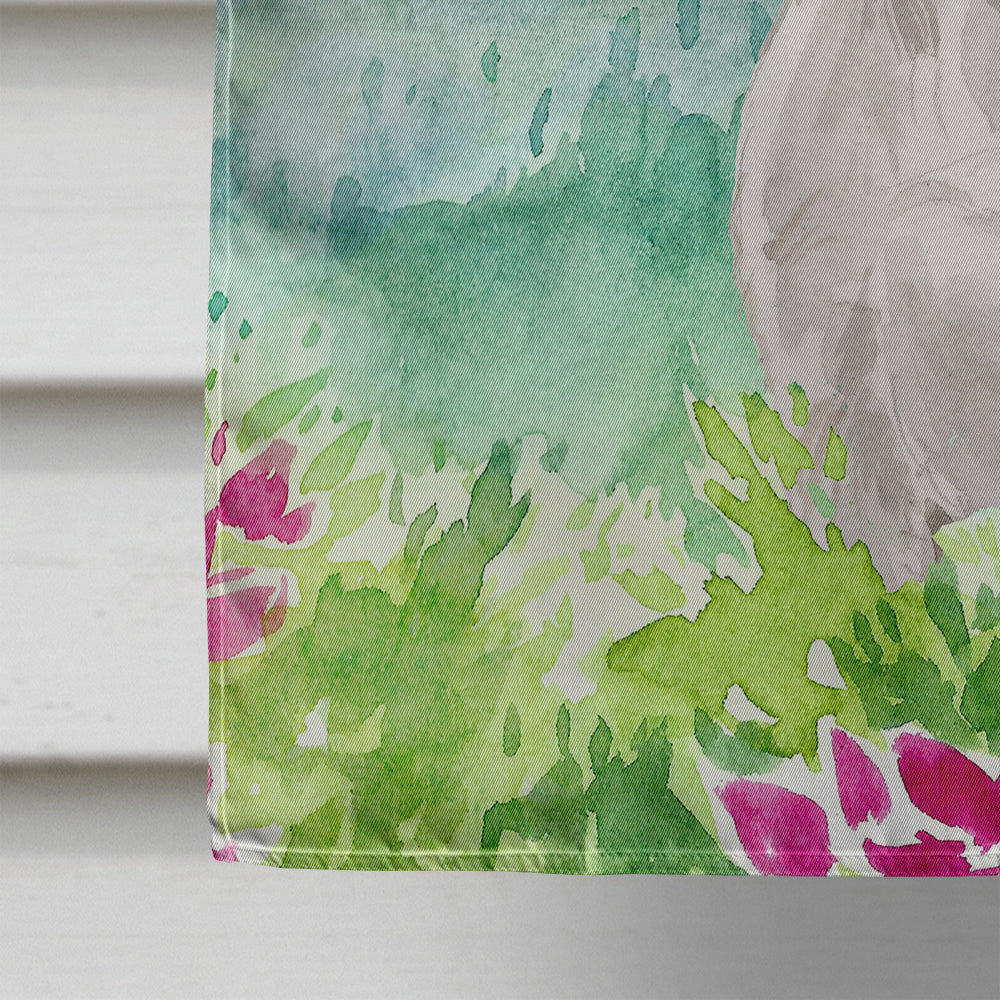 Mountian Flowers Jack Russell Terrier House Flag 28x40 Porch Sleeve Pole Decorative Outside Yard Banner Artwork Wall Hanging, Polyester