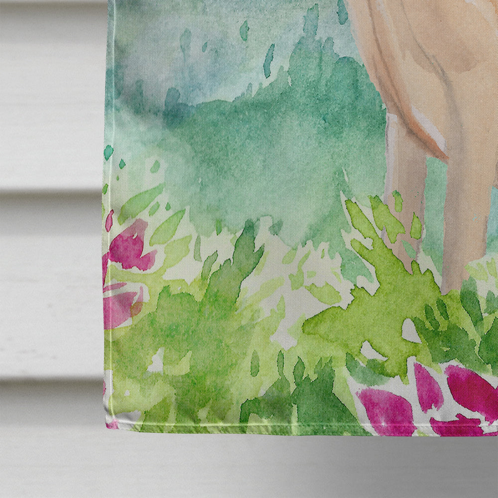 Mountian Flowers Great Dane House Flag 28x40 Porch Sleeve Pole Decorative Outside Yard Banner Artwork Wall Hanging, Polyester