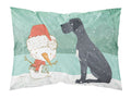 Black Great Dane and Snowman Christmas Standard Pillowcase Lightweight Super Soft Easy Care Decorative Artwork Pillowcase, Standard