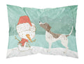 German Shorthair Snowman Christmas Standard Pillowcase Lightweight Super Soft Easy Care Decorative Artwork Pillowcase, Standard