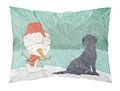 Black Labrador Snowman Christmas Standard Pillowcase Lightweight Super Soft Easy Care Decorative Artwork Pillowcase, Standard