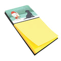 Black Labrador Snowman Christmas Watercolor Sticky Note Holder Refillable Dispenser Desk Accessory 3x3 Pad Gift