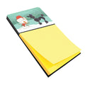 Black Poodle Snowman Christmas Watercolor Sticky Note Holder Refillable Dispenser Desk Accessory 3x3 Pad Gift