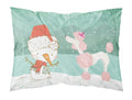 Pink Poodle Snowman Christmas Standard Pillowcase Lightweight Super Soft Easy Care Decorative Artwork Pillowcase, Standard