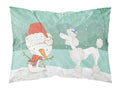 White Poodle Snowman Christmas Standard Pillowcase Lightweight Super Soft Easy Care Decorative Artwork Pillowcase, Standard