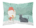 Scottish Terrier Snowman Christmas Standard Pillowcase Lightweight Super Soft Easy Care Decorative Artwork Pillowcase, Standard