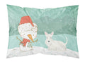 Wheaten Scottish Terrier Snowman Christmas Standard Pillowcase Lightweight Super Soft Easy Care Decorative Artwork Pillowcase, Standard