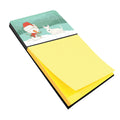 Wheaten Scottish Terrier Snowman Christmas Watercolor Sticky Note Holder Refillable Dispenser Desk Accessory 3x3 Pad Gift
