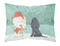 Black Spaniel Snowman Christmas Standard Pillowcase Lightweight Super Soft Easy Care Decorative Artwork Pillowcase, Standard
