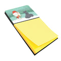Lakeland Terrier Snowman Christmas Watercolor Sticky Note Holder Refillable Dispenser Desk Accessory 3x3 Pad Gift