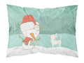 White Chihuahua Snowman Christmas Standard Pillowcase Lightweight Super Soft Easy Care Decorative Artwork Pillowcase, Standard