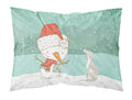 Italian Greyhound Snowman Christmas Standard Pillowcase Lightweight Super Soft Easy Care Decorative Artwork Pillowcase, Standard