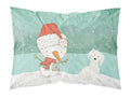 Maltese Snowman Christmas Standard Pillowcase Lightweight Super Soft Easy Care Decorative Artwork Pillowcase, Standard