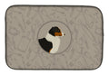 Australian Shepherd In the Kitchen Dish Drying Mat Absorbent Dish Drying Mat Pad for Kitchen Counter Dish Drainer Mat for Countertop, 14 x 21", Multicolor