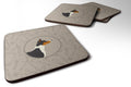 Basenji In the Kitchen Foam Coasters Set of 4 Cup Coasters for Indoor Outdoor, Tabletop Protection, Anti Slip, Mouse pad Material