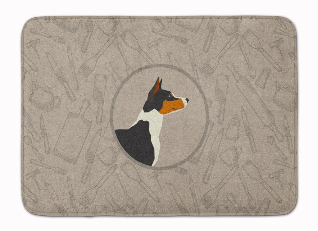 Basenji In the Kitchen Memory Foam Kitchen Mat Machine Washable Anti-Fatigue Cushion Comfort Bath or Kitchen Rug