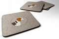 Beagle In the Kitchen Foam Coasters Set of 4 Cup Coasters for Indoor Outdoor, Tabletop Protection, Anti Slip, Mouse pad Material