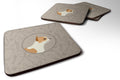 Chihuahua In the Kitchen Foam Coasters Set of 4 Cup Coasters for Indoor Outdoor, Tabletop Protection, Anti Slip, Mouse pad Material