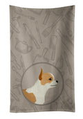 Chihuahua In the Kitchen Kitchen Towel Velour Plush Front and Cotton Loop Back Machine Washable