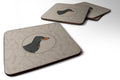 Dachshund In the Kitchen Foam Coasters Set of 4 Cup Coasters for Indoor Outdoor, Tabletop Protection, Anti Slip, Mouse pad Material