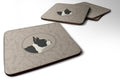 French Bulldog In the Kitchen Foam Coasters Set of 4 Cup Coasters for Indoor Outdoor, Tabletop Protection, Anti Slip, Mouse pad Material
