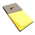 German Shepherd In the Kitchen Watercolor Sticky Note Holder Refillable Dispenser Desk Accessory 3x3 Pad Gift