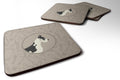 Great Dane In the Kitchen Foam Coasters Set of 4 Cup Coasters for Indoor Outdoor, Tabletop Protection, Anti Slip, Mouse pad Material