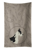 Great Dane In the Kitchen Kitchen Towel Velour Plush Front and Cotton Loop Back Machine Washable