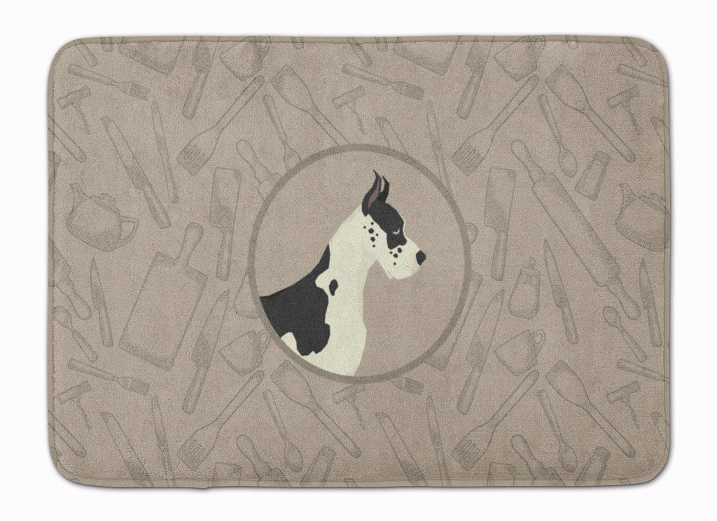 Great Dane In the Kitchen Memory Foam Kitchen Mat Machine Washable Anti-Fatigue Cushion Comfort Bath or Kitchen Rug