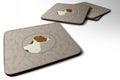 Jack Russell Terrier In the Kitchen Foam Coasters Set of 4 Cup Coasters for Indoor Outdoor, Tabletop Protection, Anti Slip, Mouse pad Material