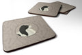 Japanese Chin In the Kitchen Foam Coasters Set of 4 Cup Coasters for Indoor Outdoor, Tabletop Protection, Anti Slip, Mouse pad Material