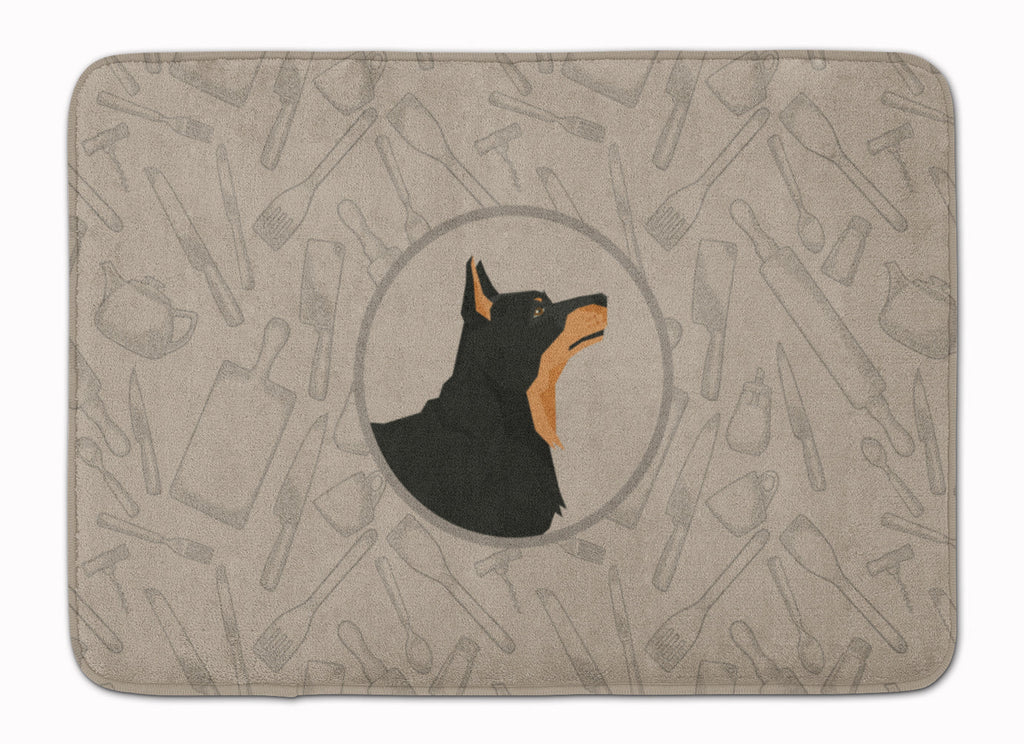 Lancashire Terrier In the Kitchen Memory Foam Kitchen Mat Machine Washable Anti-Fatigue Cushion Comfort Bath or Kitchen Rug