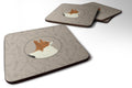 Papillon In the Kitchen Foam Coasters Set of 4 Cup Coasters for Indoor Outdoor, Tabletop Protection, Anti Slip, Mouse pad Material