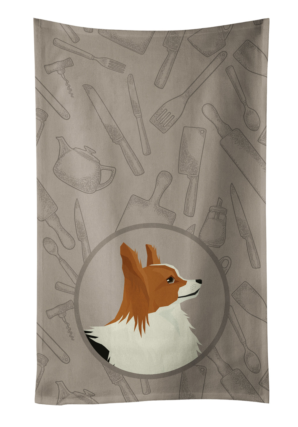 Papillon In the Kitchen Kitchen Towel Velour Plush Front and Cotton Loop Back Machine Washable