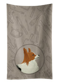 Papillon In the Kitchen Kitchen Towel Velour Plush Front and Cotton Loop Back Machine Washable