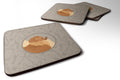 Pomeranian In the Kitchen Foam Coasters Set of 4 Cup Coasters for Indoor Outdoor, Tabletop Protection, Anti Slip, Mouse pad Material