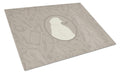 Poodle In the Kitchen Cutting Board Tempered Glass Kitchen Cutting Surface, Heat Resistant Chopping, Non-Slip Feet, Food Prep & Serving