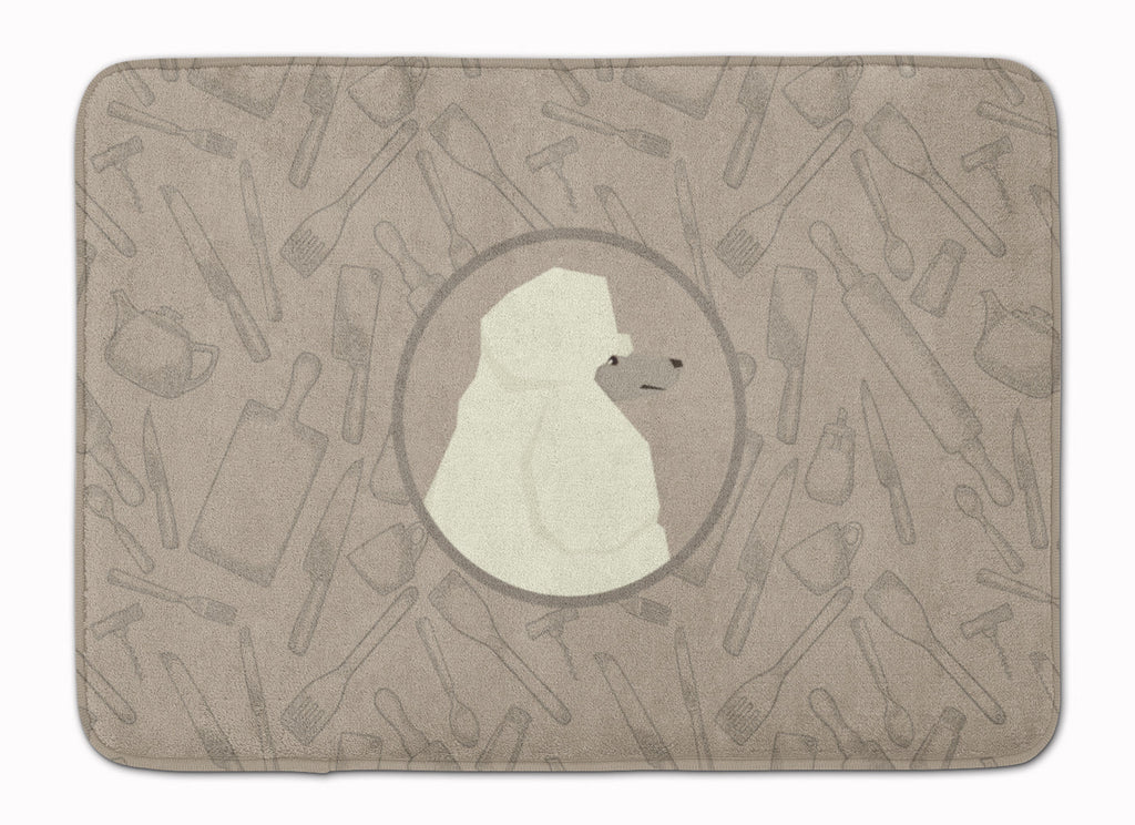 Poodle In the Kitchen Memory Foam Kitchen Mat Machine Washable Anti-Fatigue Cushion Comfort Bath or Kitchen Rug