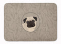 Pug In the Kitchen Memory Foam Kitchen Mat Machine Washable Anti-Fatigue Cushion Comfort Bath or Kitchen Rug