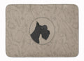 Scottish Terrier In the Kitchen Memory Foam Kitchen Mat Machine Washable Anti-Fatigue Cushion Comfort Bath or Kitchen Rug
