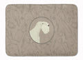 Sealyham Terrier In the Kitchen Memory Foam Kitchen Mat Machine Washable Anti-Fatigue Cushion Comfort Bath or Kitchen Rug